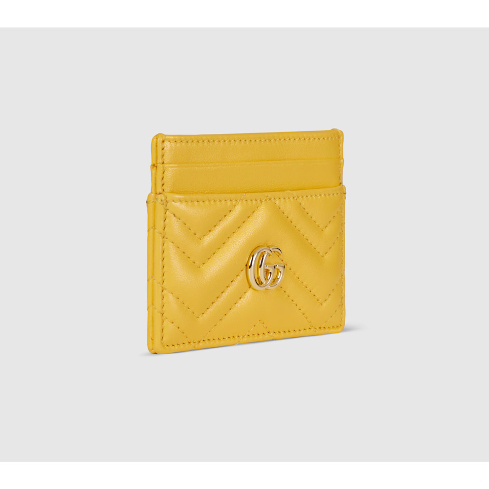 7308 - Gucci GG Marmont Card Case in Yellow - New in Box - Picture 3 of 4